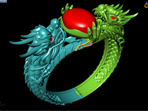 Dragon bracelet - Mens dragon bracelet - Mens bracelet - N1124 3D Print Model