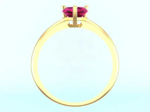 Heart ring - Diamond ring - Womens ring - N621 3D Print Model