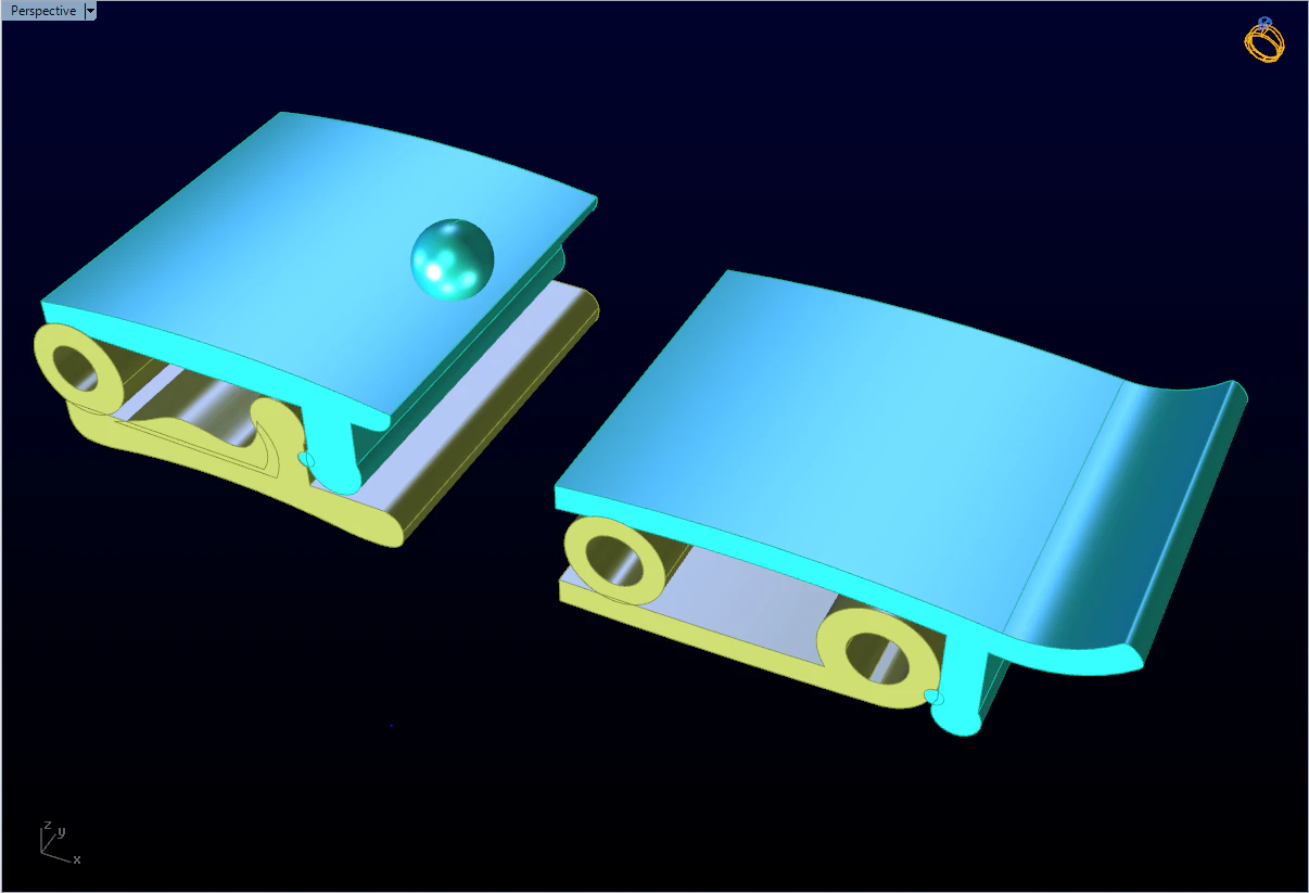 Bracelet lock - Jewelry lock - N422 3D Print Model .c4d .max .obj .3ds .fbx .stl .blend 