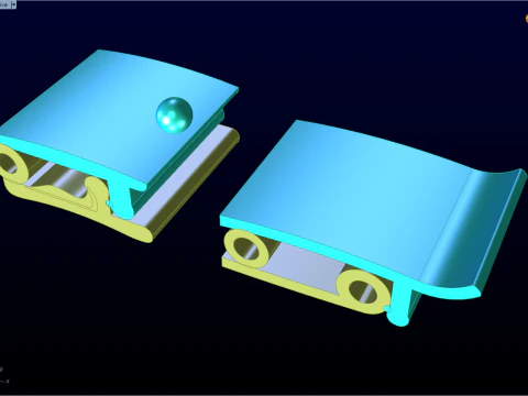 ブレスレット ロック - ジュエリー ロック - N422 3Dプリントモデル