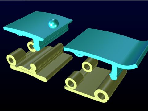 Kunci gelang - Kunci perhiasan - N422 Model Cetak 3D