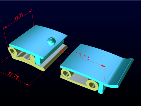 Kunci gelang - Kunci perhiasan - N422 Model Cetak 3D