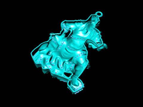 Guan Yu pendant - Guanyu pendant - Mens pendant - N5346 3D Print Model