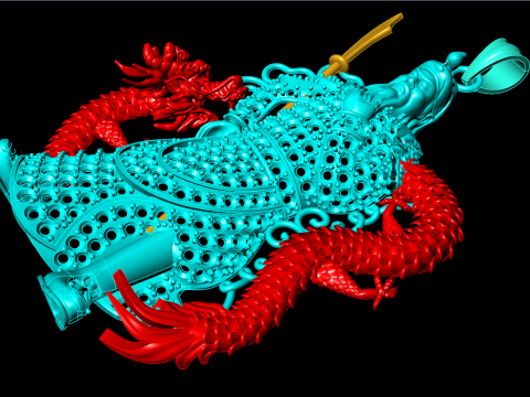 गुआन यू पेंडेंट - गुआन्यू पेंडेंट - पुरुषों का पेंडेंट - N6150 3D प्रिंट मॉडल