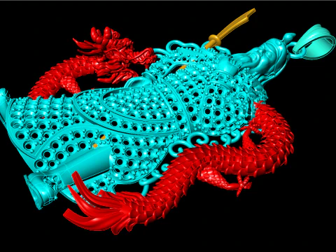 Guan Yu pendant - Guanyu pendant - Mens pendant - N6150 3D Print Model