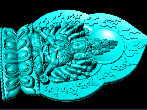 Guan Yin duizend ogen handen - Avalokistesvara Boeddha hanger - N022141 3D printmodel