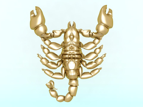 Scorpion for jewelry - Scorpion for ring - Scorpion for pendant - N207 3D 프린트 모델