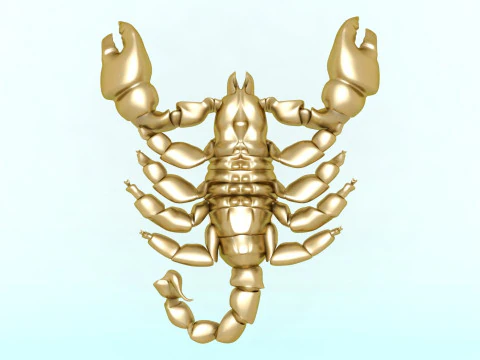 Escorpião para joias - Escorpião para anel - Escorpião para pingente - N207 Modelo de Impressão 3D