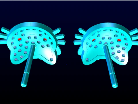 Kitty earrings - Cat earrings - Hello kitty earrings - N601 3D Print Model