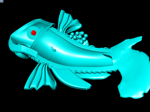 Carpe pour bijoux - Carpe pour la bague - Carpe pour pendentif - N1014 Modèles 3D en vedette