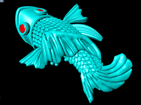 Carpe pour bijoux - Carpe pour la bague - Carpe pour pendentif - N1014 Modèles 3D en vedette