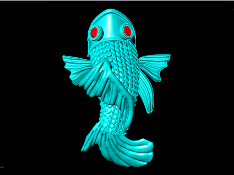 Carpe pour bijoux - Carpe pour la bague - Carpe pour pendentif - N1014 Modèles 3D en vedette