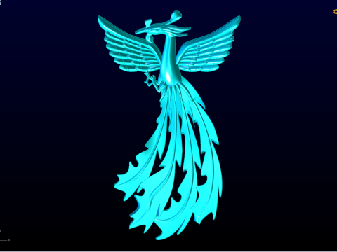 凤凰珠宝 - 凤凰戒指 - 凤凰吊坠 - N5407 3D 打印模型