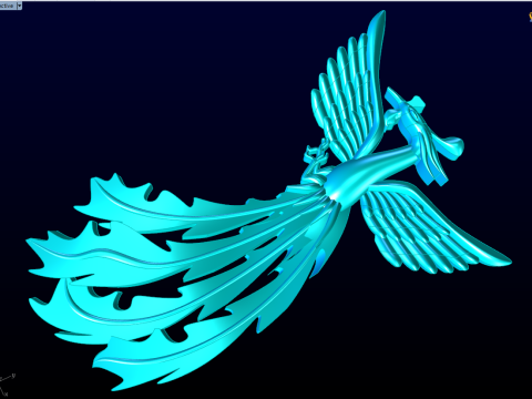 凤凰珠宝 - 凤凰戒指 - 凤凰吊坠 - N5407 3D 打印模型