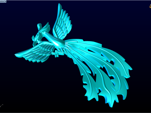 凤凰珠宝 - 凤凰戒指 - 凤凰吊坠 - N5407 3D 打印模型