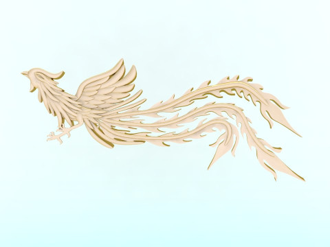 Phoenix for jewelry - Phoenix for pendant - Phoenix for ring - N6861 3D Print Model