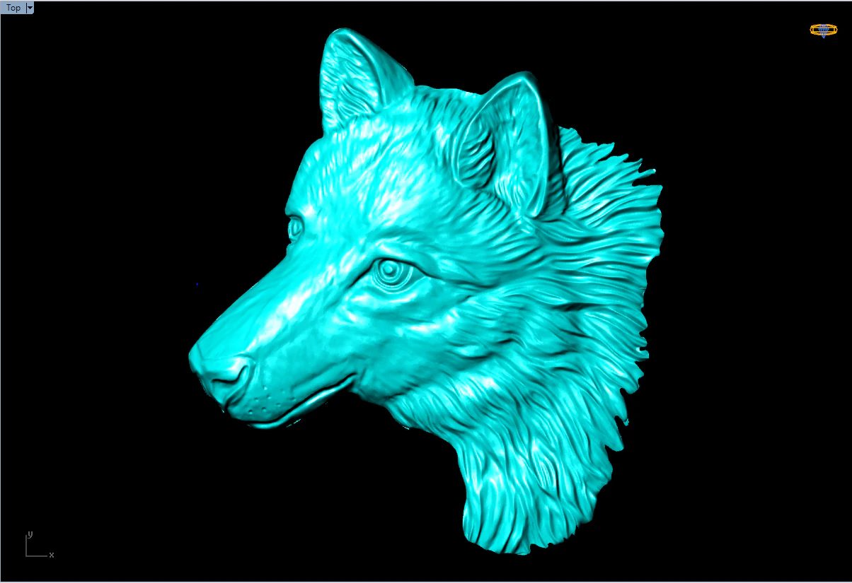 Dog for jewelry - Wolf for ring - Dogpuppy for pendant - N453 3D Print Model .c4d .max .obj .3ds .fbx .stl .blend 