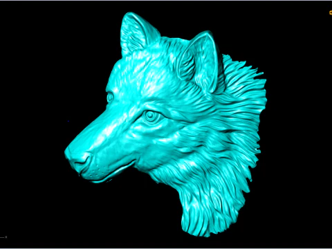 Cachorro para joalheria - Lobo para anel - Cachorrinho para pingente - N453 Modelo de Impressão 3D