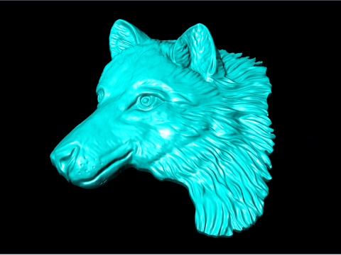 Cachorro para joalheria - Lobo para anel - Cachorrinho para pingente - N453 Modelo de Impressão 3D