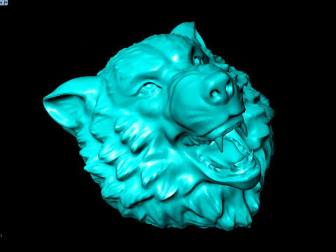 ジュエリー用の犬 - リング用のオオカミ - ペンダント用の犬子犬 - N2274 3Dプリントモデル