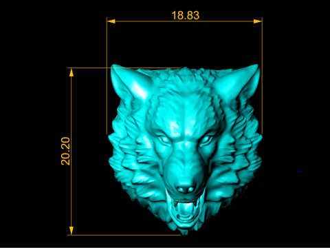 Cane per gioielli - Lupo per anello - Cucciolo di cane per ciondolo - N2274 Modello di stampa 3D