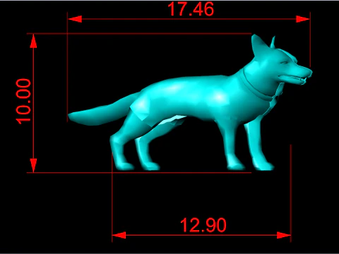 Dog for jewelry - Wolf for ring - Dogpuppy for pendant - N3888 3D Print Model