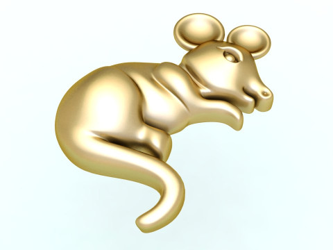 Mickey Mouse untuk perhiasan - Mouse untuk cincin - Mickey untuk liontin - N6156 Model Cetak 3D