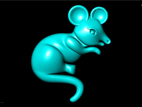 Mickey Mouse for jewelry - Mouse for ring - Mickey for pendant - N6156 3D Print Model