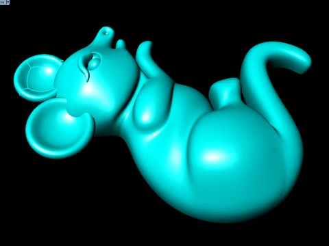Mickey Mouse for jewelry - Mouse for ring - Mickey for pendant - N6156 3D Print Model