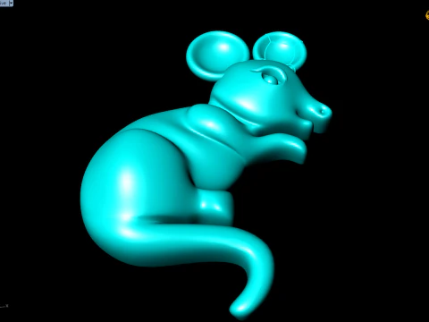 Mickey Mouse for jewelry - Mouse for ring - Mickey for pendant - N6156 3D Print Model