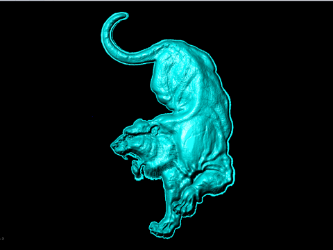 Tijger voor sieraden - Tijger voor ring - Tijger voor hanger - N237 3D printmodel