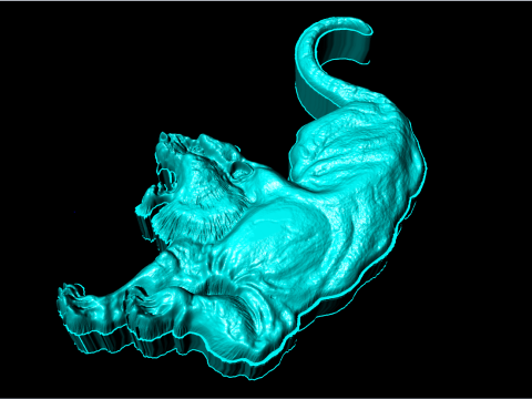 Тигр для прикраси - Тигр для каблучки - Тигр для кулона - N237 3D Принт Модель