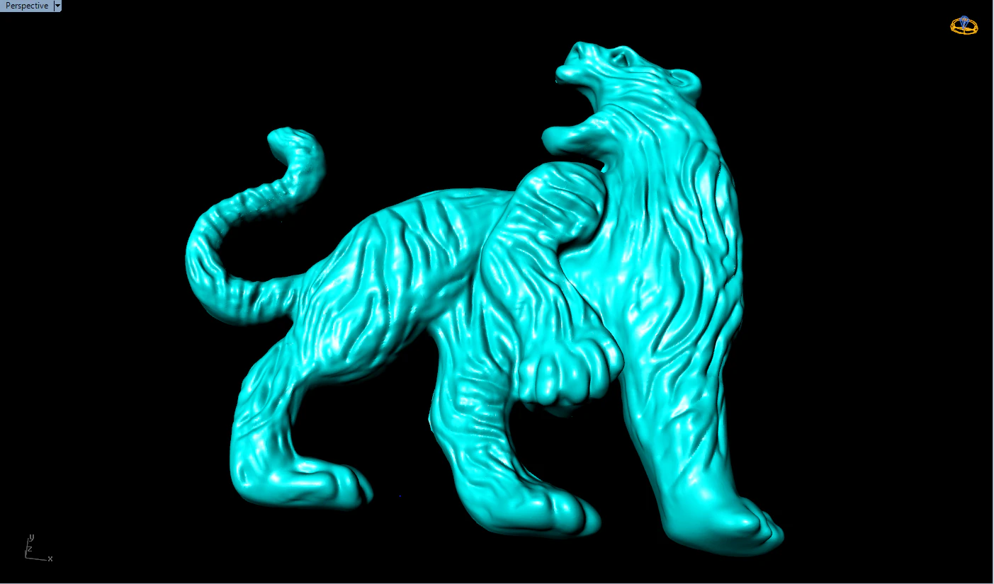 Tiger for jewelry - Tiger for ring - Tiger for pendant - N508 3D Print Model .c4d .max .obj .3ds .fbx .stl .blend