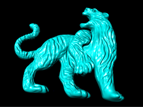 Tijger voor sieraden - Tijger voor ring - Tijger voor hanger - N508 3D printmodel