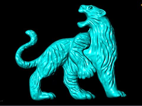 Tiger for jewelry - Tiger for ring - Tiger for pendant - N508 3D Print Model