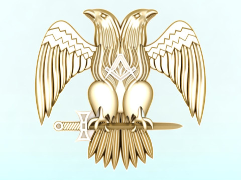 Adler für Schmuck - Adler für Ring - Adler für Anhänger - N848 3D Druckmodell