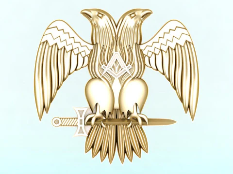 Eagle for jewelry - Eagle for ring - Eagle for pendant - N848 3D Print Model