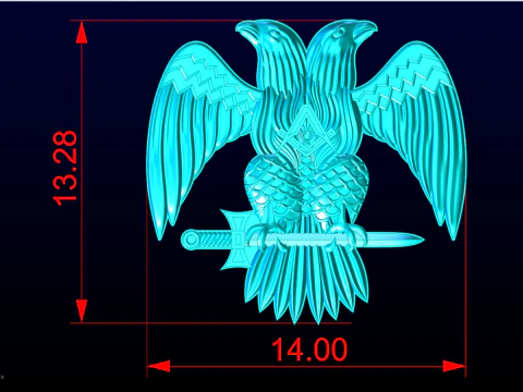 Eagle for jewelry - Eagle for ring - Eagle for pendant - N848 3D Print Model