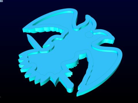 Adler für Schmuck - Adler für Ring - Adler für Anhänger - N848 3D Druckmodell