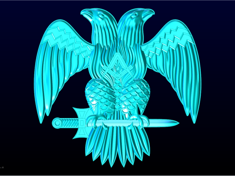 Adler für Schmuck - Adler für Ring - Adler für Anhänger - N848 3D Druckmodell