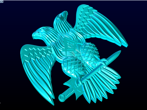 Adler für Schmuck - Adler für Ring - Adler für Anhänger - N848 3D Druckmodell