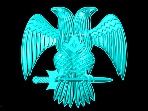 Adler für Schmuck - Adler für Ring - Adler für Anhänger - N848 3D Druckmodell