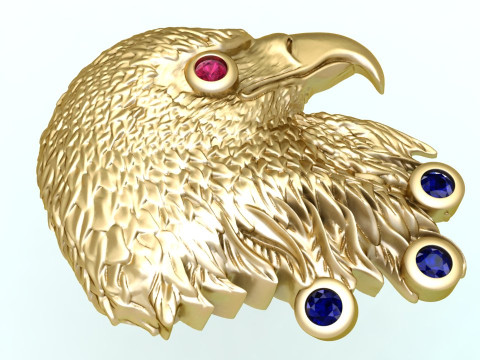 Elang untuk perhiasan - Elang untuk cincin - Elang untuk liontin - N843 Model Cetak 3D