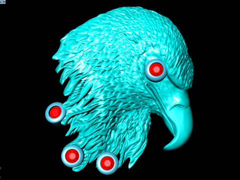 Elang untuk perhiasan - Elang untuk cincin - Elang untuk liontin - N843 Model Cetak 3D