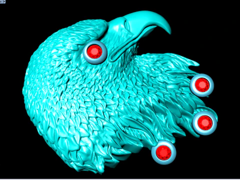 Eagle for jewelry - Eagle for ring - Eagle for pendant - N843 3D Print Model