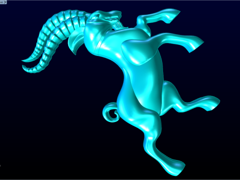 Capra per gioielli - Capra per anello - Capra per ciondolo - N415 Modello di stampa 3D