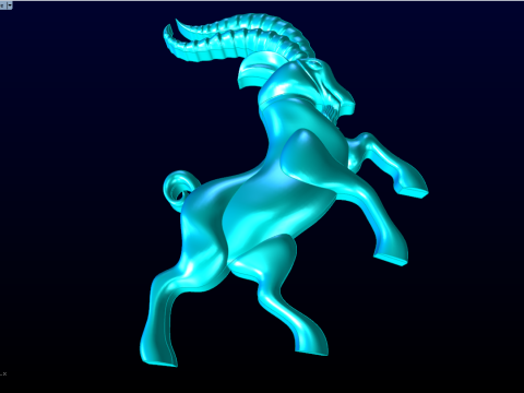 Capra per gioielli - Capra per anello - Capra per ciondolo - N415 Modello di stampa 3D