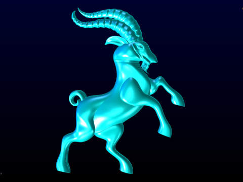 Capra per gioielli - Capra per anello - Capra per ciondolo - N415 Modello di stampa 3D