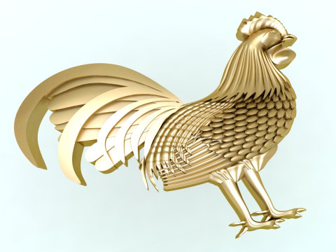 Ayam untuk perhiasan - Ayam untuk cincin - Ayam untuk liontin - N554 Model Cetak 3D