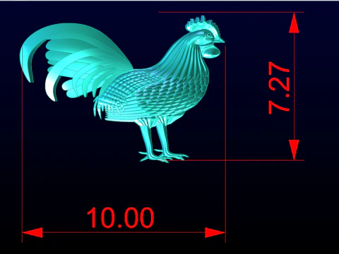 Chicken for jewelry - Chicken for ring - Chicken for pendant - N554 3D Print Model